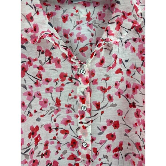 Women’s Cabi Besotted Top Size 2XL Pink & White - Picture 4 of 7